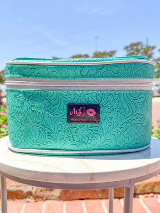 Makeup Junkie Bags -Turquoise Dream First Class Traveler Pre-Order