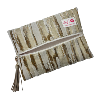 Ivory Cashmere, Makeup Junkie Bags - A Blissfully Beautiful Boutique