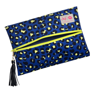 Azure Leopard, Makeup Junkie Bags - A Blissfully Beautiful Boutique