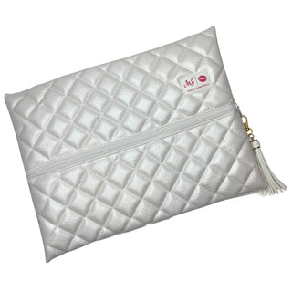 Quilted Pearl, Makeup Junkie Bags - A Blissfully Beautiful Boutique