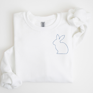 Stitched Bunny Left Chest Embroidered Sweatshirt | QUICK SHIP, Merch Girls - A Blissfully Beautiful Boutique