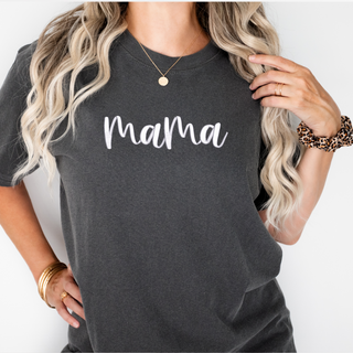 Mama 3D Puff Embroidered Shirt, Merch Girls - A Blissfully Beautiful Boutique