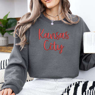 Kansas City 3D Puff Embroidered Shirt, Merch Girls - A Blissfully Beautiful Boutique