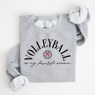 Volleyball Is My Favorite Season Embroidered Sweatshirt, Merch Girls - A Blissfully Beautiful Boutique