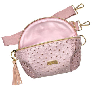MJ Luxe Sidekick Bag Dune Dusty Blush, Makeup Junkie Bags - A Blissfully Beautiful Boutique