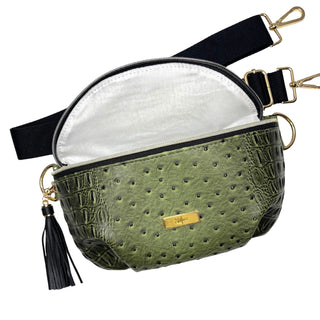 MJ Luxe Sidekick Bag Dune Olive, Makeup Junkie Bags - A Blissfully Beautiful Boutique