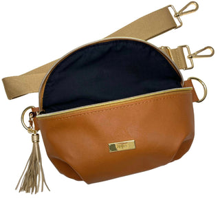 MJ Luxe Sidekick Bag Cappuccino, Makeup Junkie Bags - A Blissfully Beautiful Boutique