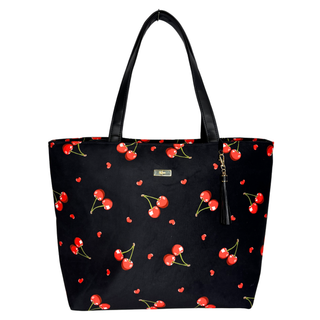 MJ Luxe Cherry on Top Tote, Makeup Junkie Bags - A Blissfully Beautiful Boutique