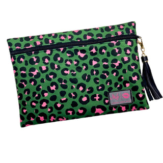 Kelly Leopard Top Zip, Makeup Junkie Bags - A Blissfully Beautiful Boutique