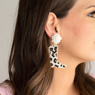 Leopard Shania Boot Earrings