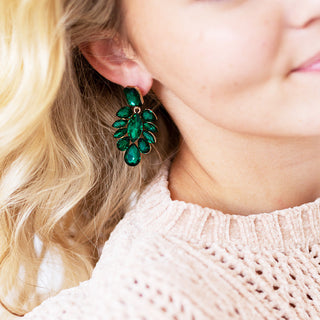 Green Showstopper Earrings