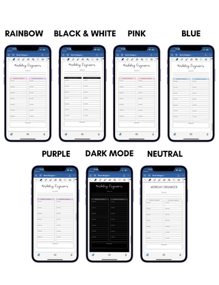 Digital Phone Planner Work Widgets, Jessica Autumn - A Blissfully Beautiful Boutique