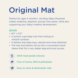 Busy Baby Mat with Toy Straps BLUE