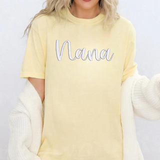 Nana 3D Puff Embroidered Shirt, Merch Girls - A Blissfully Beautiful Boutique