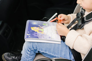 Small 7" Dry Erase Activity Book (incl. 2 Washable Markers & Reusable Stickers)