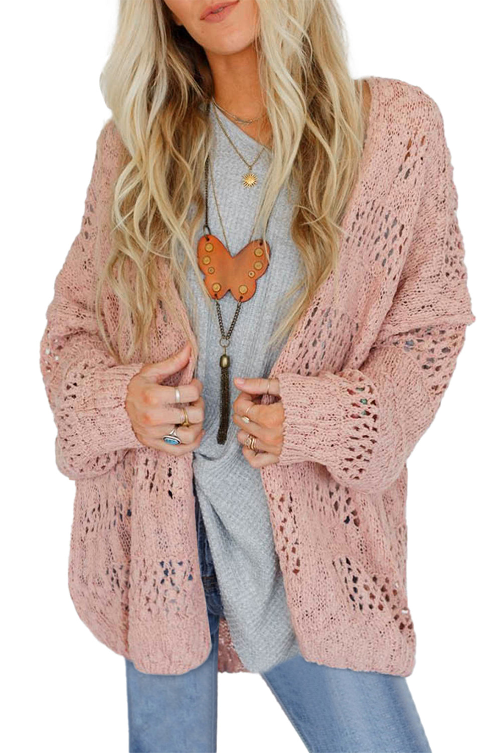 Dolman sleeve 2024 cardigan sweater