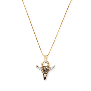 Spirited Skull Charm Necklace