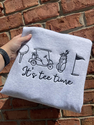 It's Tee Time Embroidered Shirt, Merch Girls - A Blissfully Beautiful Boutique