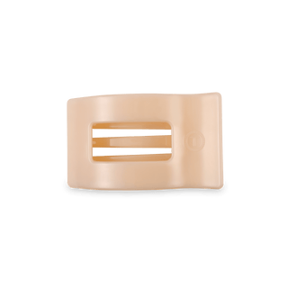 Almond Beige Small Flat Rectangle Hair Clip