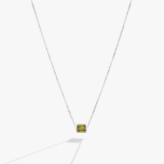 August Birthstone Precious Pendant Necklace