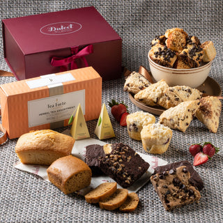 Deluxe Pastry and Tea Gift Set, Dulcet Gift Baskets - A Blissfully Beautiful Boutique