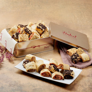 All Flavored Rugelah Assortment Tin, Dulcet Gift Baskets - A Blissfully Beautiful Boutique