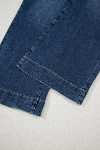 Ashleigh Blue Cropped High Rise Wide Leg Jeans