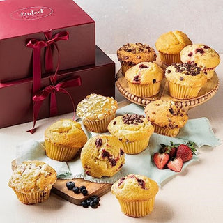 Two Tower Muffin Assortment Gift, Dulcet Gift Baskets - A Blissfully Beautiful Boutique