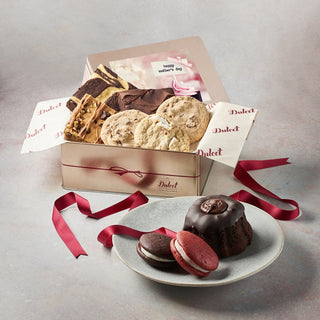 Delightful Sweets Sampler Gift Tin, Dulcet Gift Baskets - A Blissfully Beautiful Boutique