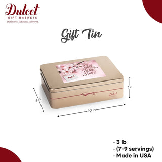 Party Confections Gift Tin, Dulcet Gift Baskets - A Blissfully Beautiful Boutique