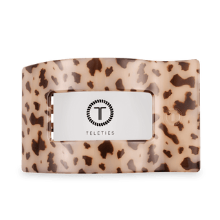 Blonde Tortoise Large Flat Rectangle Hair Clip, TELETIES - A Blissfully Beautiful Boutique