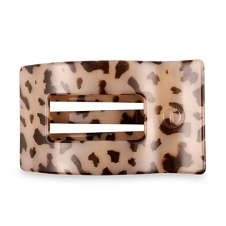 Blonde Tortoise Large Flat Rectangle Hair Clip, TELETIES - A Blissfully Beautiful Boutique