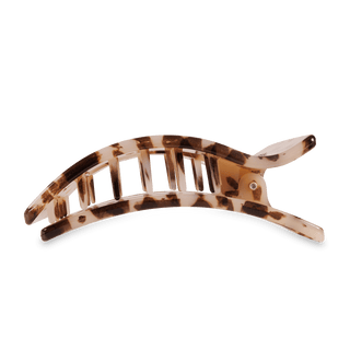 Blonde Tortoise Large Flat Rectangle Hair Clip, TELETIES - A Blissfully Beautiful Boutique