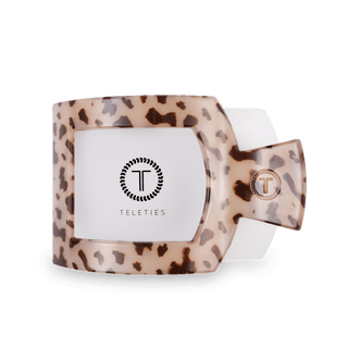 Blonde Tortoise Large Flat Square Hair Clip, TELETIES - A Blissfully Beautiful Boutique