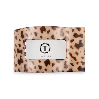 Blonde Tortoise Medium Flat Rectangle Hair Clip, TELETIES - A Blissfully Beautiful Boutique