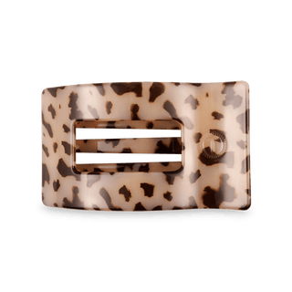 Blonde Tortoise Medium Flat Rectangle Hair Clip, TELETIES - A Blissfully Beautiful Boutique