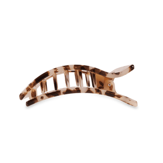 Blonde Tortoise Medium Flat Rectangle Hair Clip, TELETIES - A Blissfully Beautiful Boutique