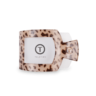 Blonde Tortoise Medium Flat Square Hair Clip, TELETIES - A Blissfully Beautiful Boutique