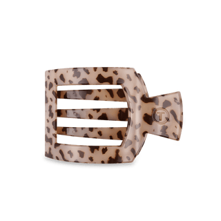 Blonde Tortoise Medium Flat Square Hair Clip, TELETIES - A Blissfully Beautiful Boutique