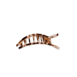 Blonde Tortoise Small Flat Rectangle Hair Clip, TELETIES - A Blissfully Beautiful Boutique