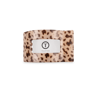 Blonde Tortoise Small Flat Rectangle Hair Clip, TELETIES - A Blissfully Beautiful Boutique