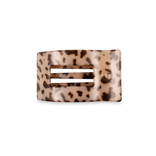 Blonde Tortoise Small Flat Rectangle Hair Clip, TELETIES - A Blissfully Beautiful Boutique