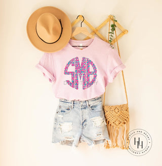 Bright Dot Monogram Graphic Tee, Merch Girls - A Blissfully Beautiful Boutique