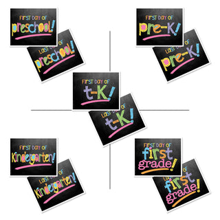 First & Last Day of School Signs + BONUS App Membership | Photo Prop Deck | 17 Grades | (4) Styles