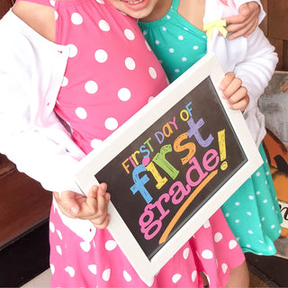 First & Last Day of School Signs + BONUS App Membership | Photo Prop Deck | 17 Grades | (4) Styles