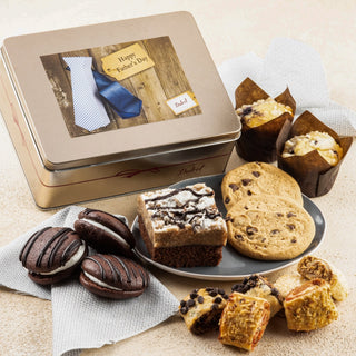Fathers Day Muffin and Cookie Gourmet Tin, Dulcet Gift Baskets - A Blissfully Beautiful Boutique