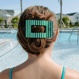 Cabana Cutie Large Flat Rectangle Hair Clip, TELETIES - A Blissfully Beautiful Boutique