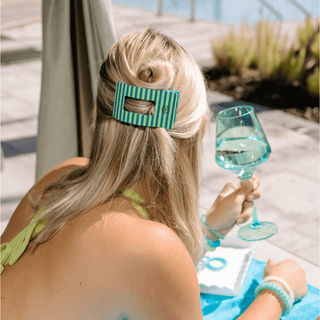 Cabana Cutie Small Flat Rectangle Hair Clip, TELETIES - A Blissfully Beautiful Boutique