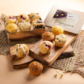 Muffin Assortment Tin, Dulcet Gift Baskets - A Blissfully Beautiful Boutique