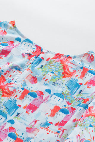 Sky Blue Parisian Avenue Babydoll Top, Dear-Lover Dropshipping - A Blissfully Beautiful Boutique